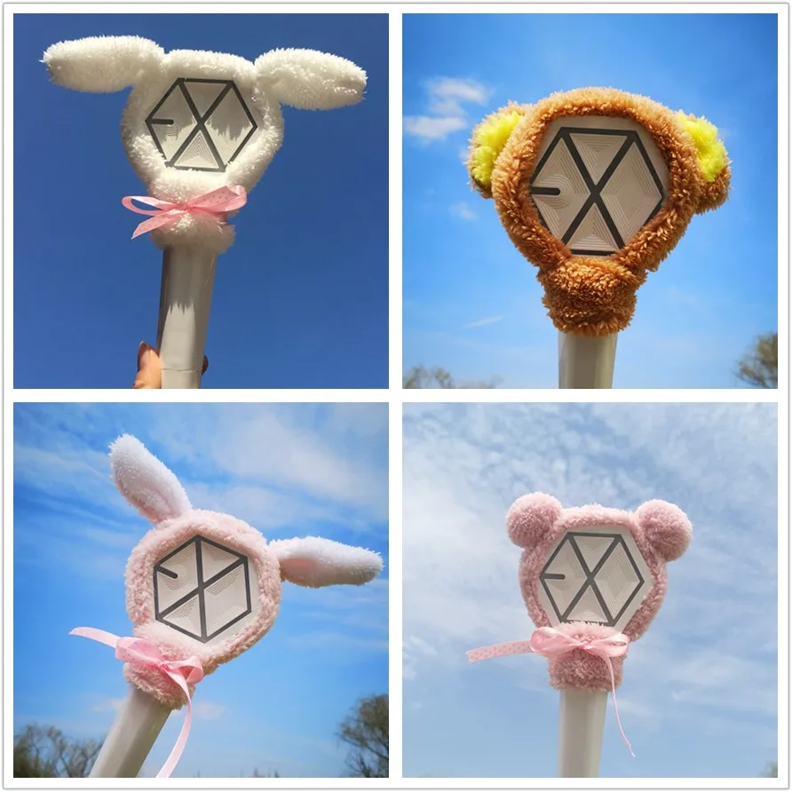 Милый мультяшный светильник Kpop EXO повязка на голову плюшевая накладка чехол Chanyeol