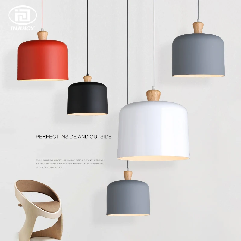 Современная простая Подвесная лампа в скандинавском стиле односторонние