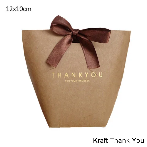 12x10cm Thank you 20 шт черно-белый крафт-бумажный пакет бронзированный французский "Merci" Спасибо Подарочная коробка посылка для свадебной вечеринки конфетные пакеты с лентой - Цвет: 12x10cm Thank you