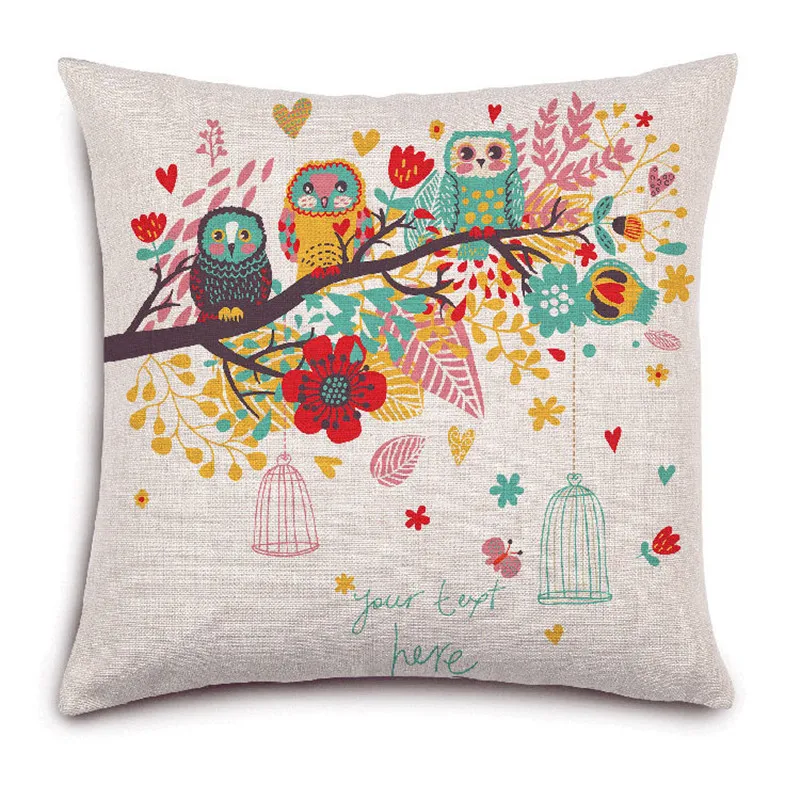 Высокое качество дома Стиль милый мультфильм печатных Подушки Детские Диван