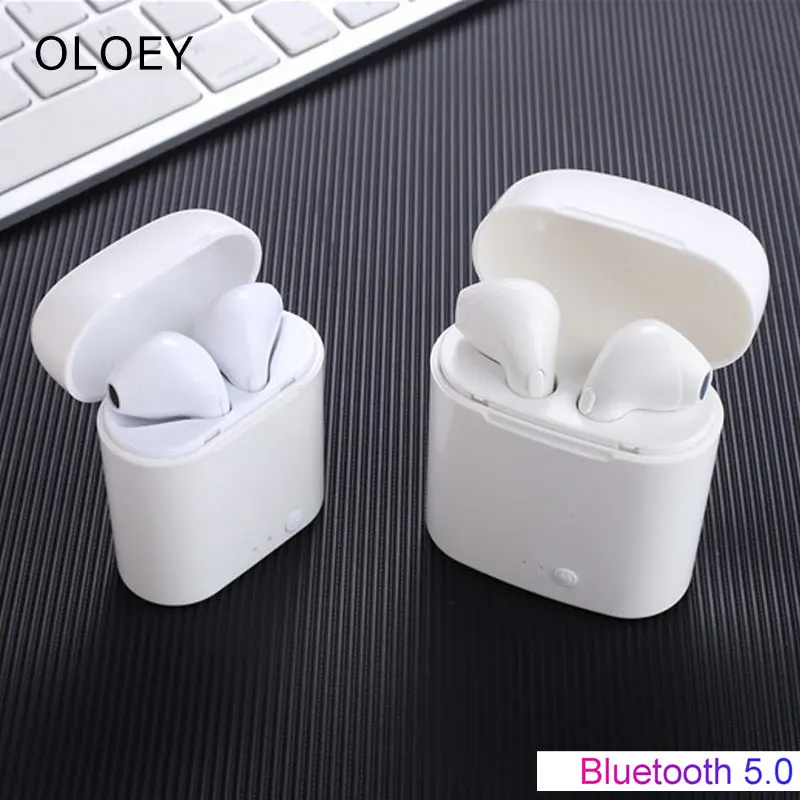 TWS i7mini Bluetooth 5 0 наушники с зарядным устройством беспроводные музыкальные