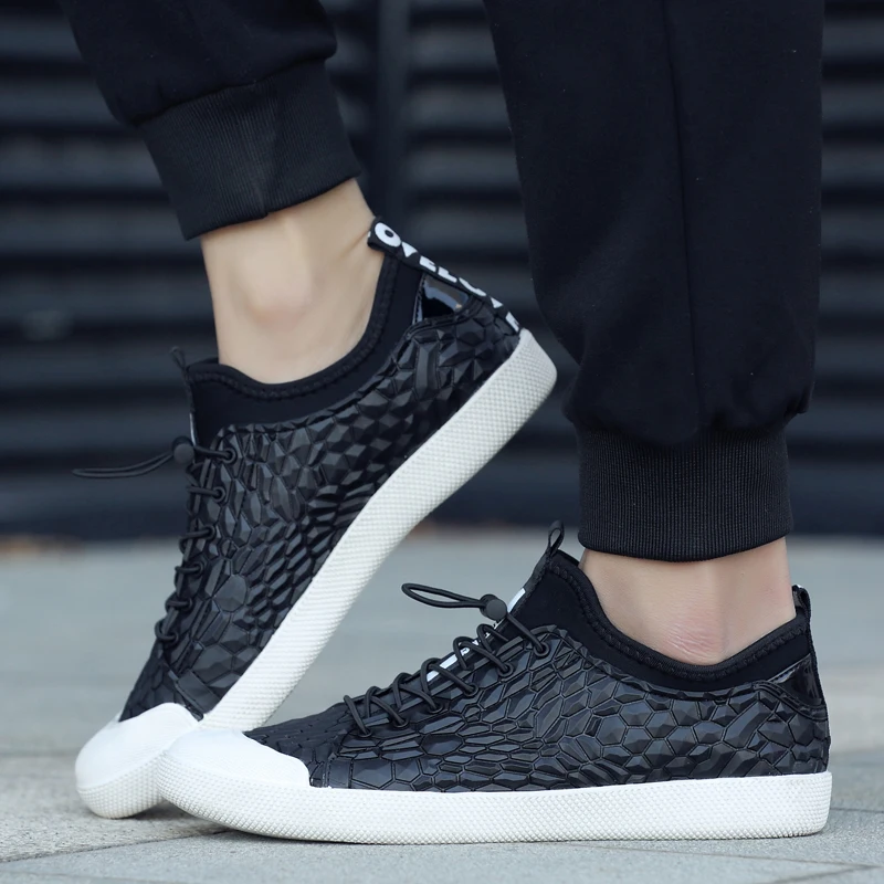 Z Известная Марка Кожа Мужчины Повседневная Обувь 2017 Мода Змея Ткань Конструктор