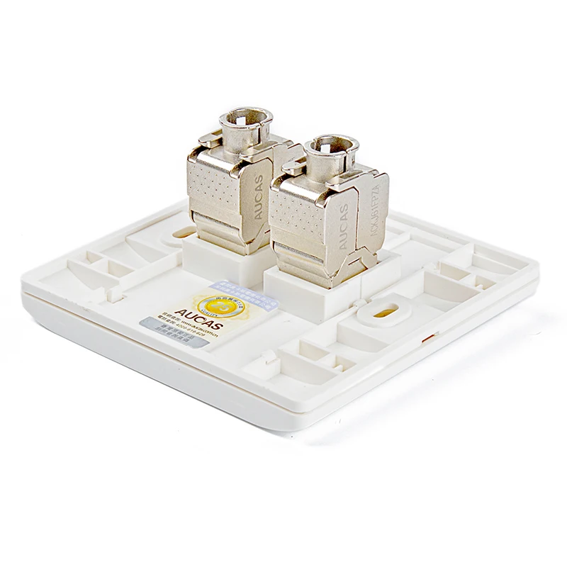AUCUS 4 шт./лот 2 Порты и разъёмы низшег Лицевая панель rj45 rj11 модульная уход за кожей