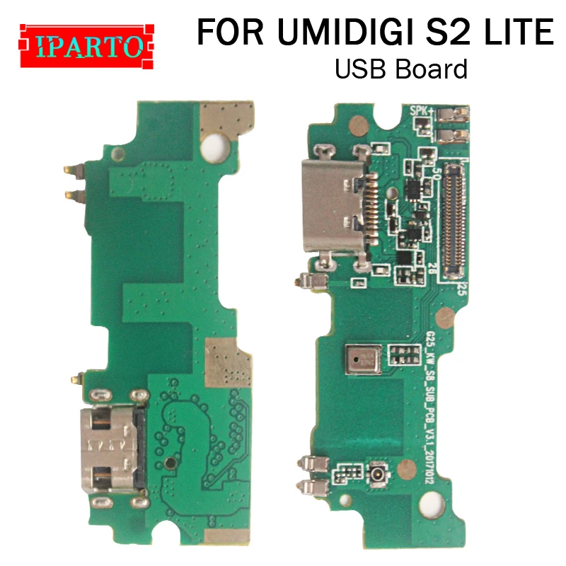 UMIDIGI S2 LITE Плата usb 100% оригинал новый сенсорный дигитайзер для зарядная плата с