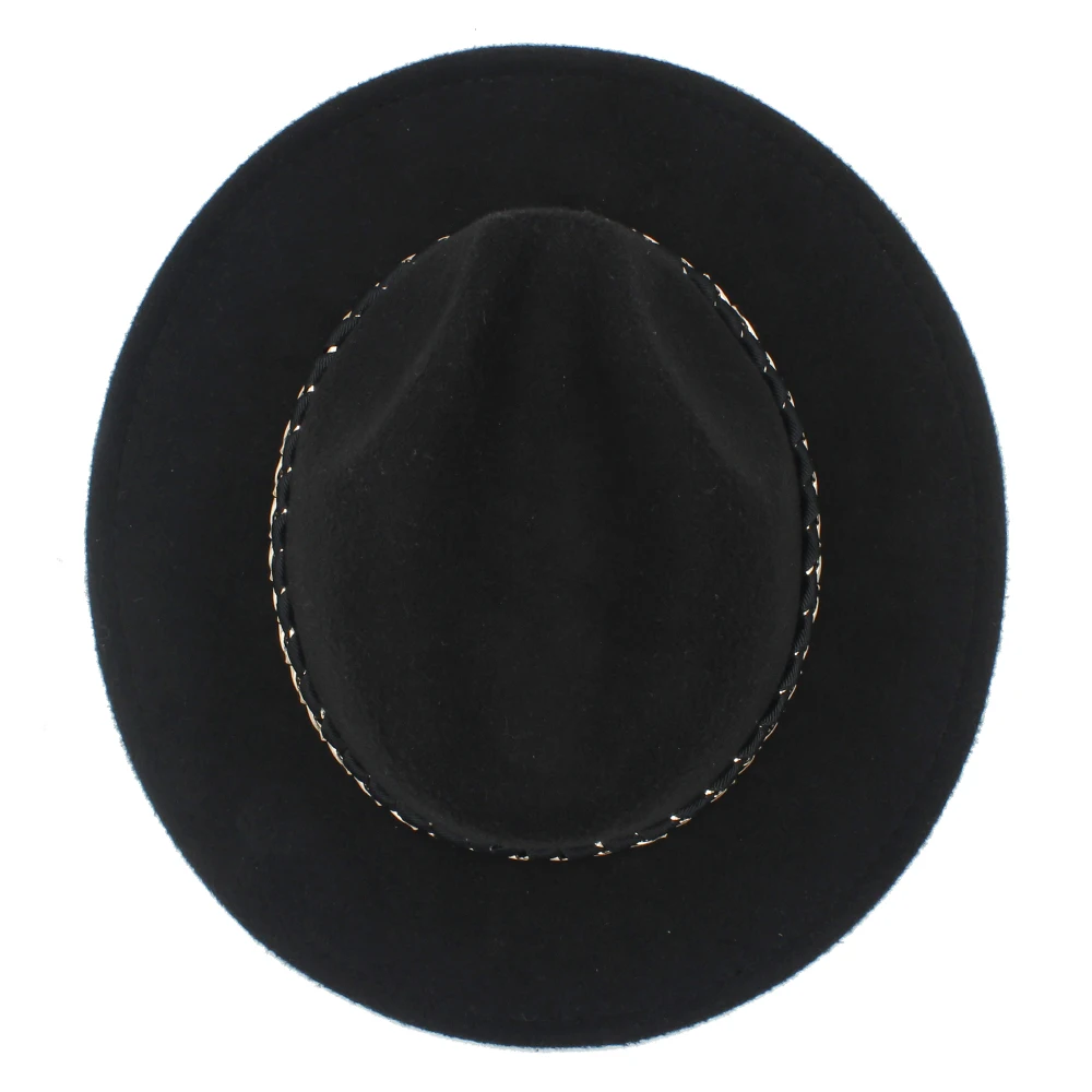 Unisex Women Men Wool Fedora Hat For Winter Autumn Floppy Chapeu Feminino Cloche Wide Brim Jazz Sombrero Caps Size 56-58CM | Аксессуары