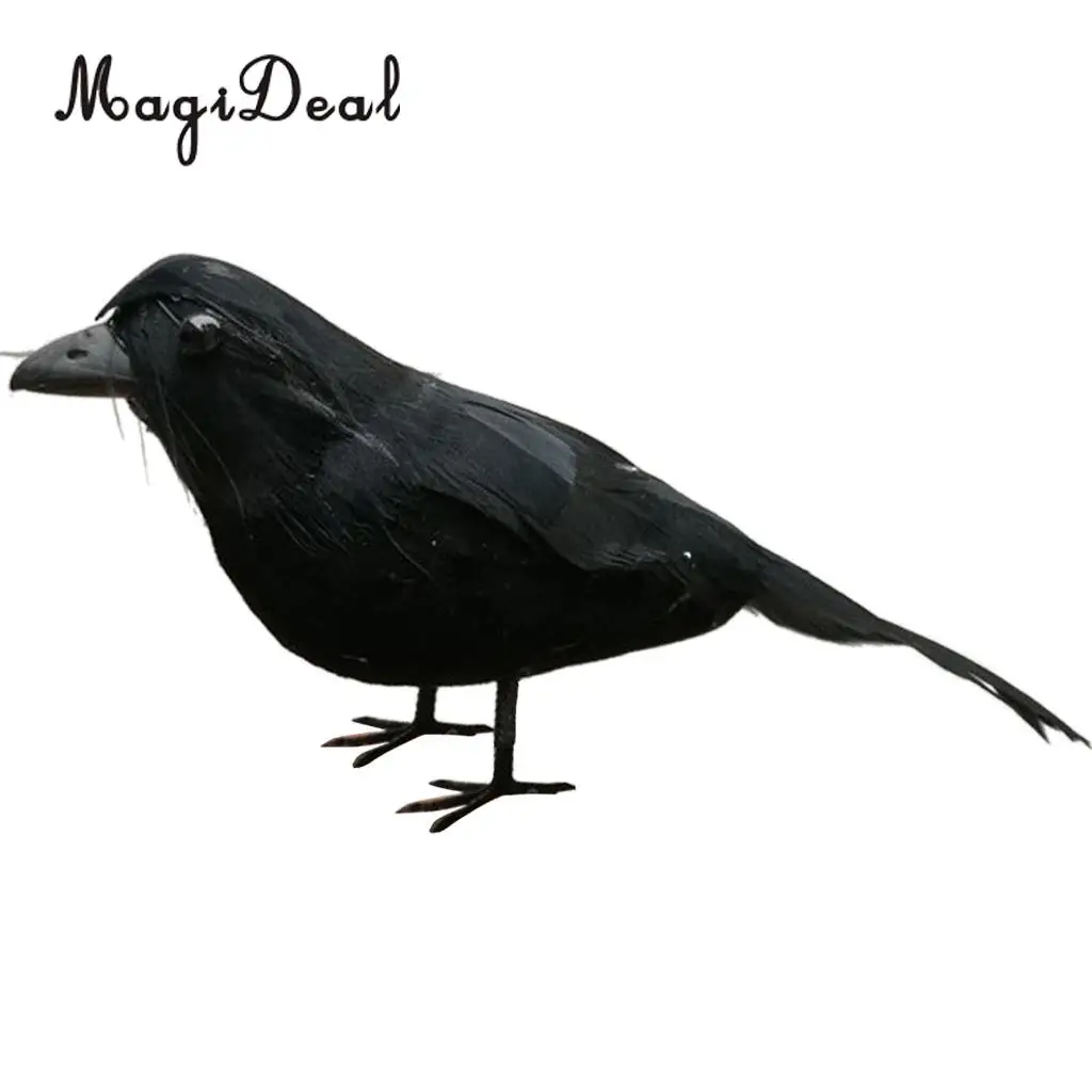 Яркие поддельные искусственные птицы Ворон Magpie для кафе бар украшения