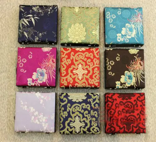 Оптовая продажа 3 шт китайский классический ручной работы шелковые коробки для