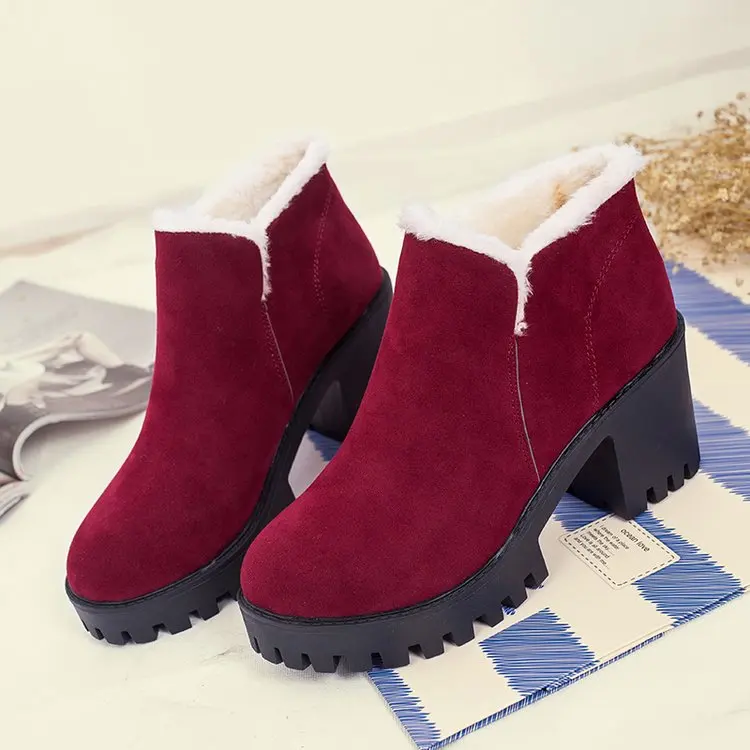 Aleafalling/женские ботинки для зрелых женщин без шнуровки из мягкой флока женская