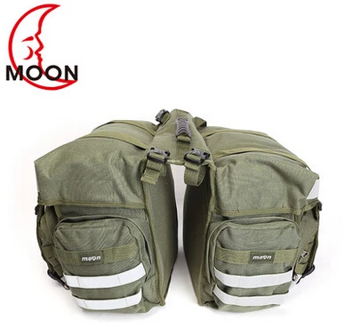 Задняя сумка для горного велосипеда Moon зеленая Водонепроницаемая армейская
