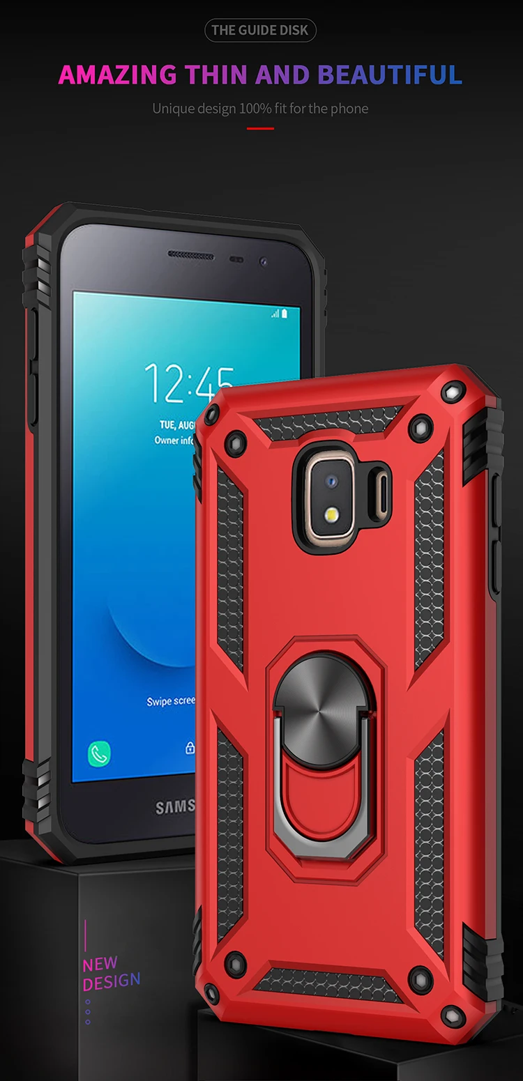 Для samsung Galaxy J2 Core роскошный автомобиль кронштейн противоударный защитный силиконовый чехол для samsung Galaxy J2 Core 5,0 дюйм(ов