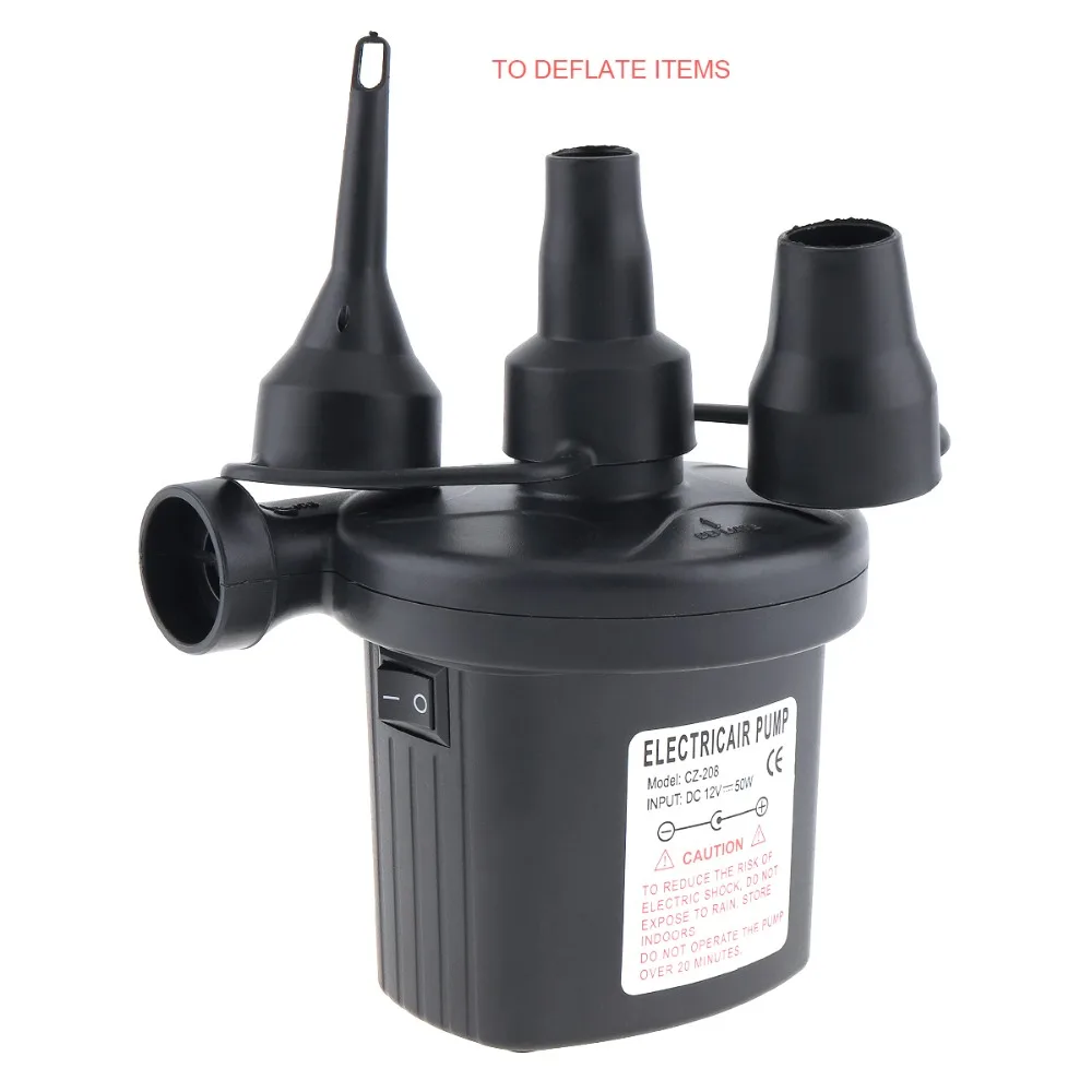 12V Air Compressor Portable pump kompresor Tyre Tire Inflator Inflatable Pump with 3 Nozzle US EU Plug for Bed Boat Mattress |