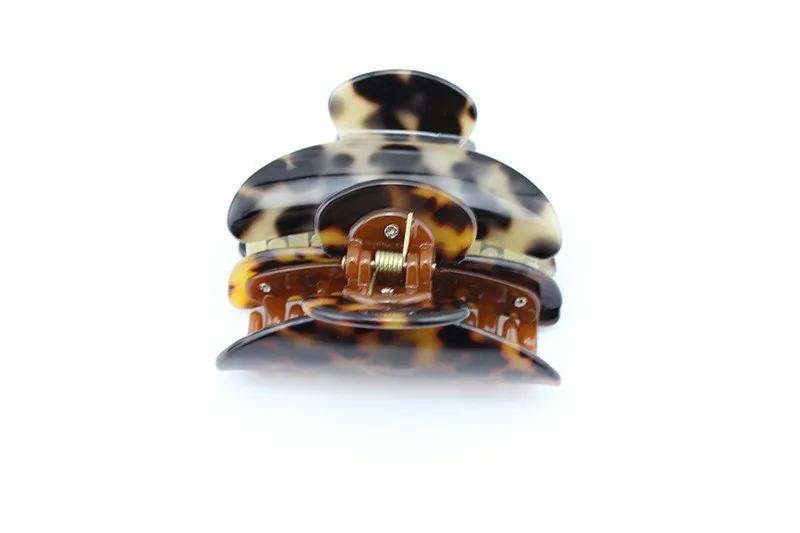 

New Design Fashion Leopard Austria Crystal Rhinestone Hair Claw Clips Headwear Accessories For Women Girl Jewelry