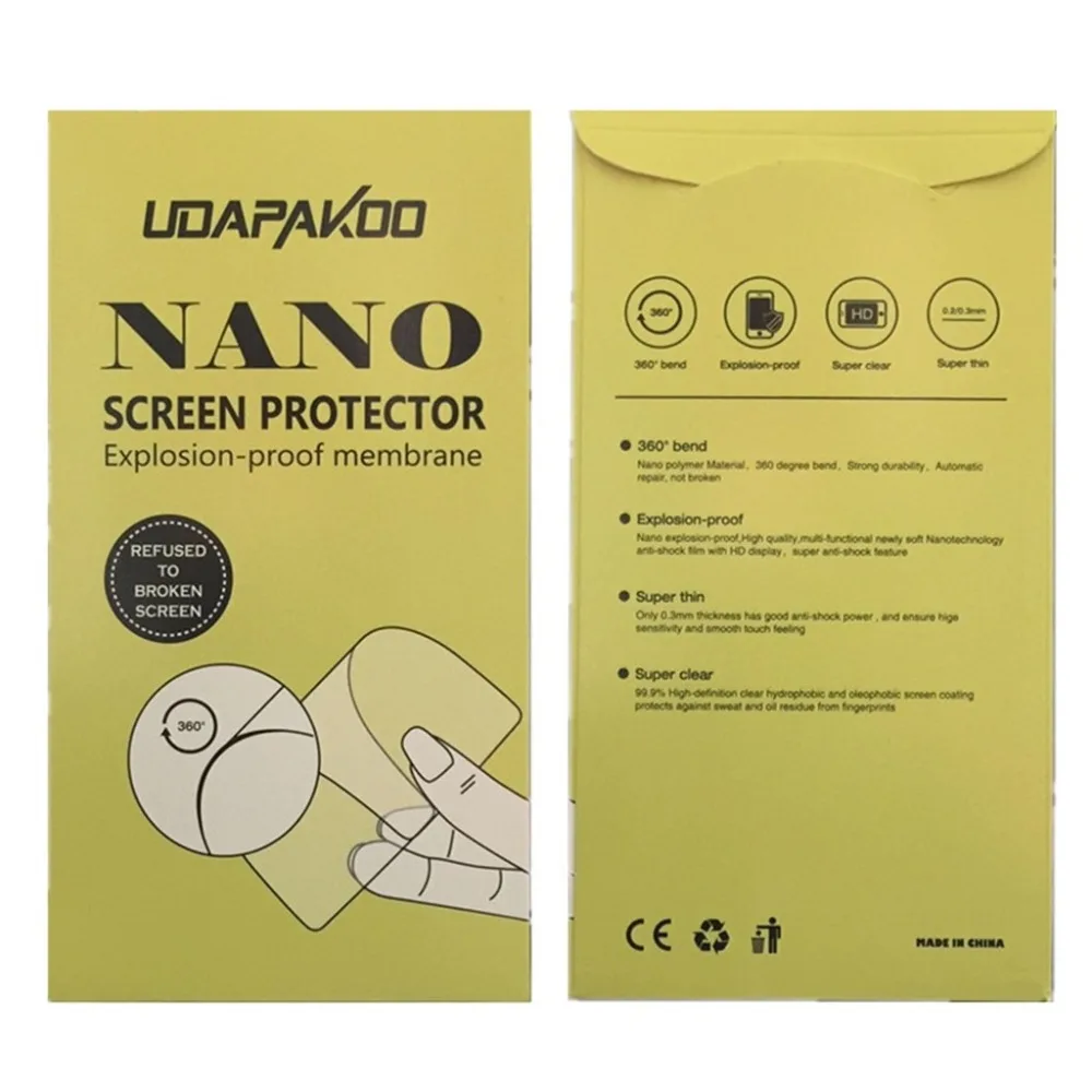 Udapakoo Nano Explosion-proof Clear Soft Glass Screen Protector Front Protective Film for LG K8 2017 | Мобильные телефоны и