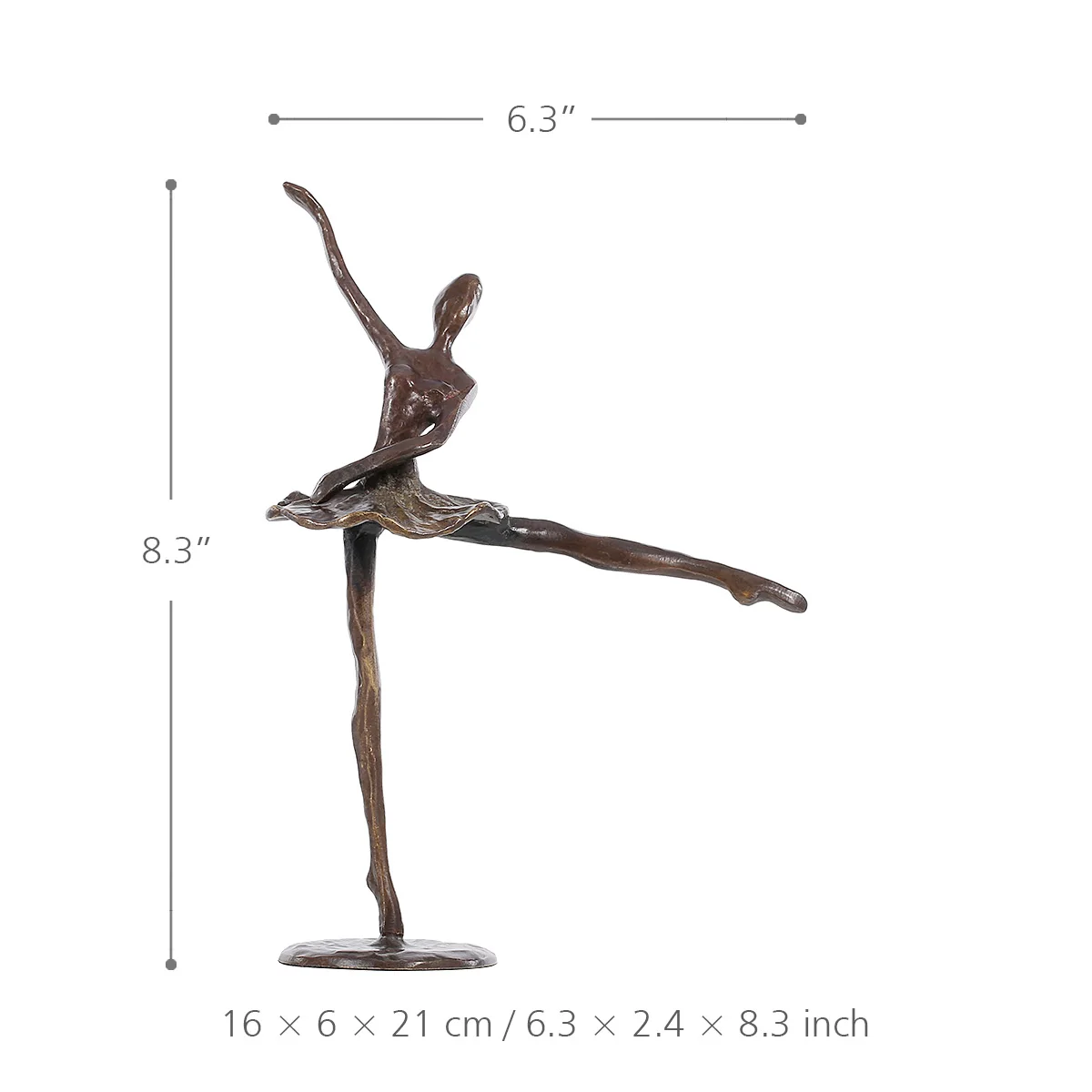 Tooarts мини статуэтки балета Бронзовая статуя искусственный домашний Декор