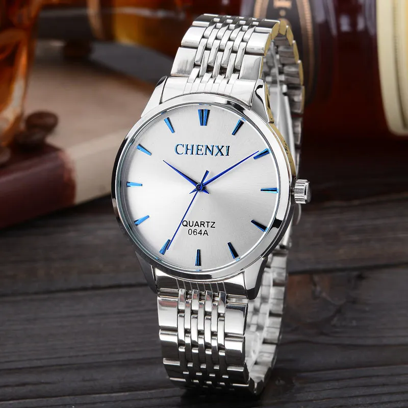 Мужские часы люксовый бренд кварцевые reloj hombre стальной ремешок мужские