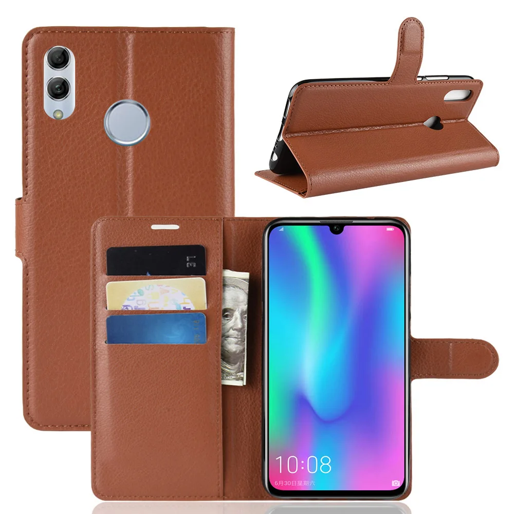 KONSMART Флип кожаный чехол для телефона huawei P Smart Кошелек защитный чехол-книжка для P Smart силиконовая подставка чехлы для смартфонов