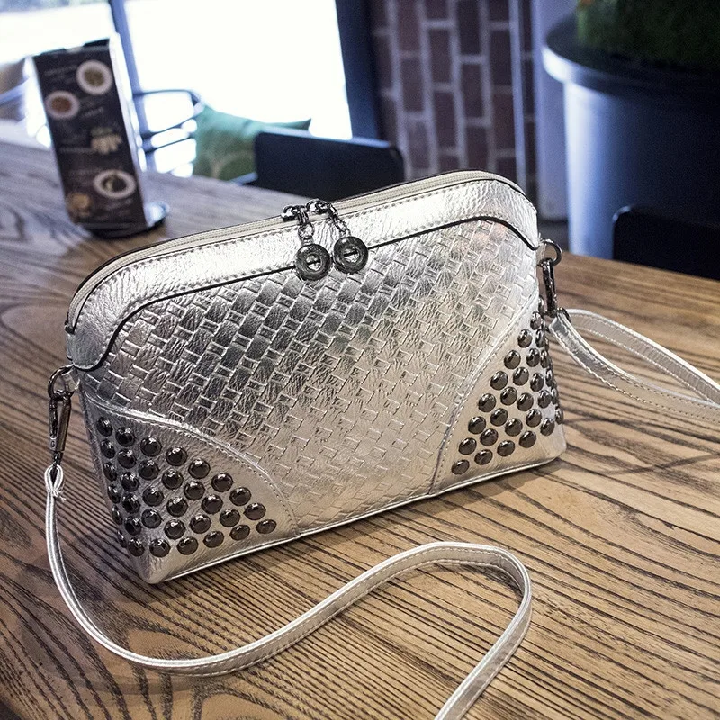 Женская сумка клатч с заклепками и отделением для телефона|messenger crossbody bag|rivet bagbrand