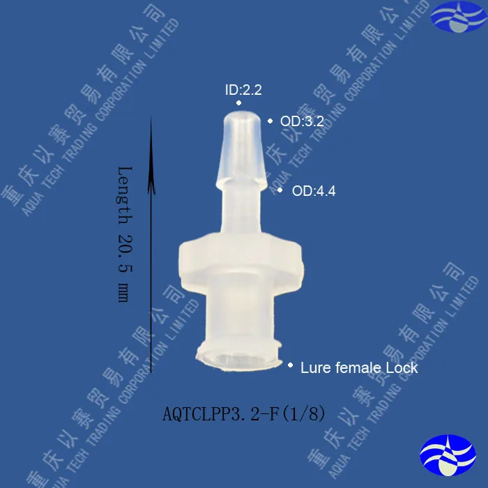 3 2 мм (1/8 &quot) Медицинский разъем luer быстрый замок пластиковые трубки|tube fitting|plastic tube
