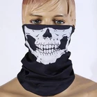 Ветрозащитная маска мотоциклетный головной платок Шея Череп Призрак лицо уличные спортивные теплые лыжные шапки велосипедная повязка на голову шарф