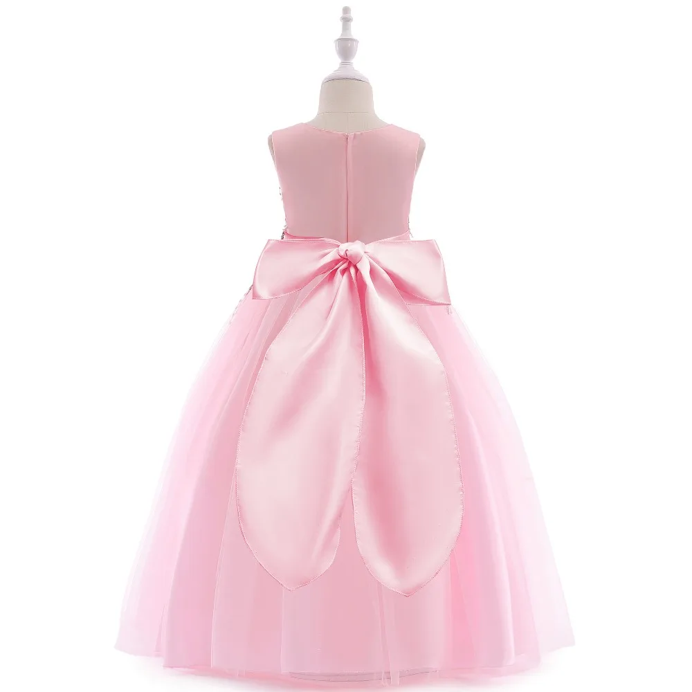 

Flower Girl Dresses For Wedding Party New Arrival Purple Teenage Girl Formal Gown White First Communion Dresses