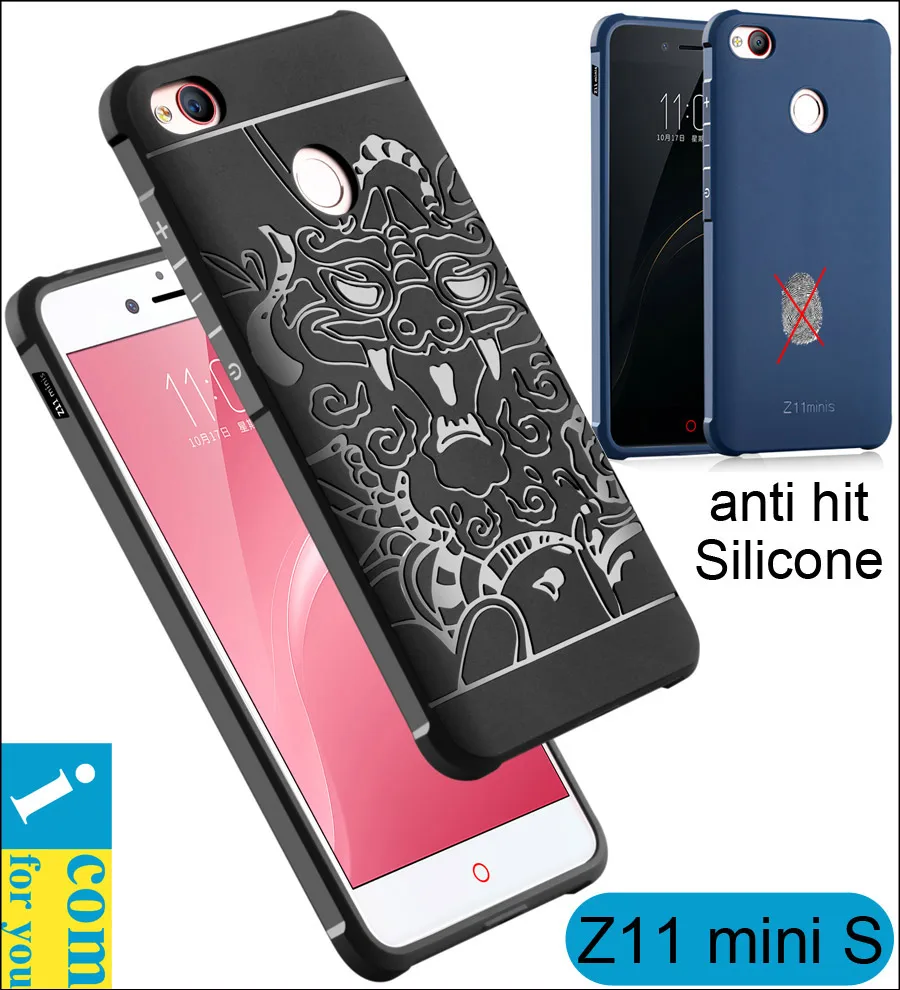 Противоударный противоударный силиконовый чехол для ZTE Nubia Z11 mini S 5 2 дюйма с 3D