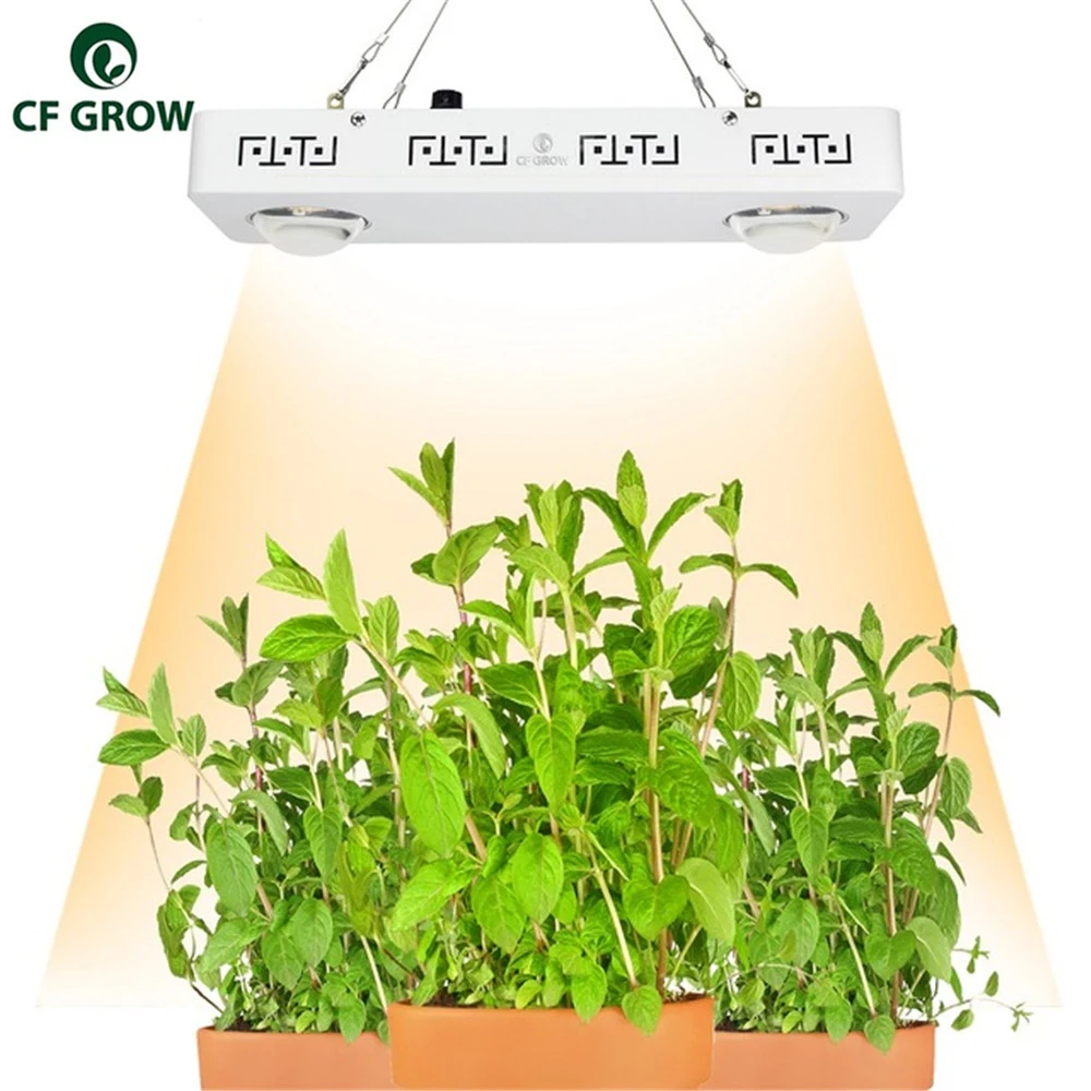 

CREE CXB3590 200W Dimmable COB LED Grow Light Full Spectrum 26000LM = HPS 400W Growing Lamp for Hydroponics Plant Growth Lights