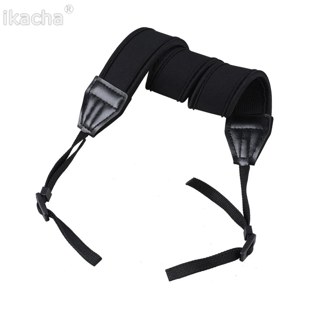 Black Anti-Slip Neoprene Camera shoulder Neck Strap for Canon Universal Camcorder Belt DSLR Nikon | Электроника
