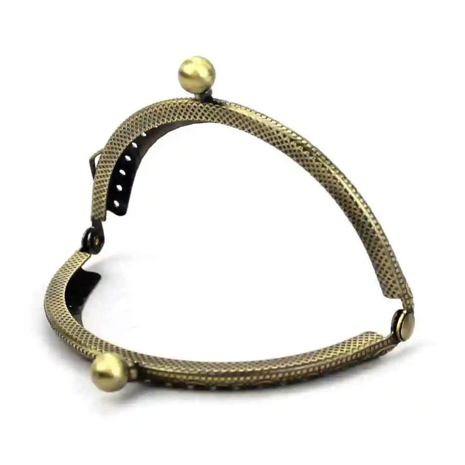 10 Pcs/Lot 8.5 CM Size Double Bead Semicircular Metal Purse Frame Kiss Clasp Clutch DIY Bag Accessory | Багаж и сумки