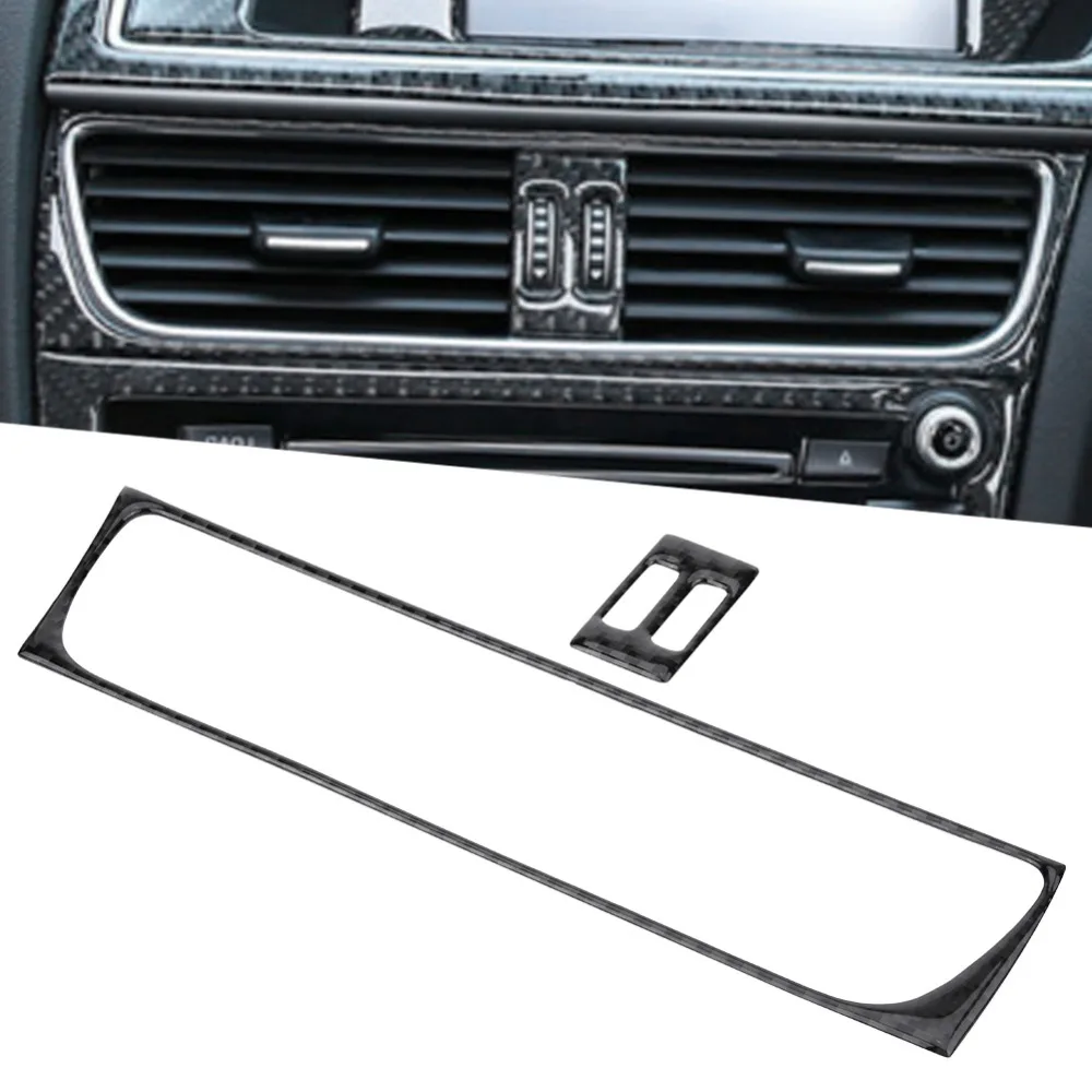 Air Conditioning Cover Trim Carbon Fiber Console Outlet Vent Frame for Audi A4 (B8) 2007-2016 | Автомобили и мотоциклы
