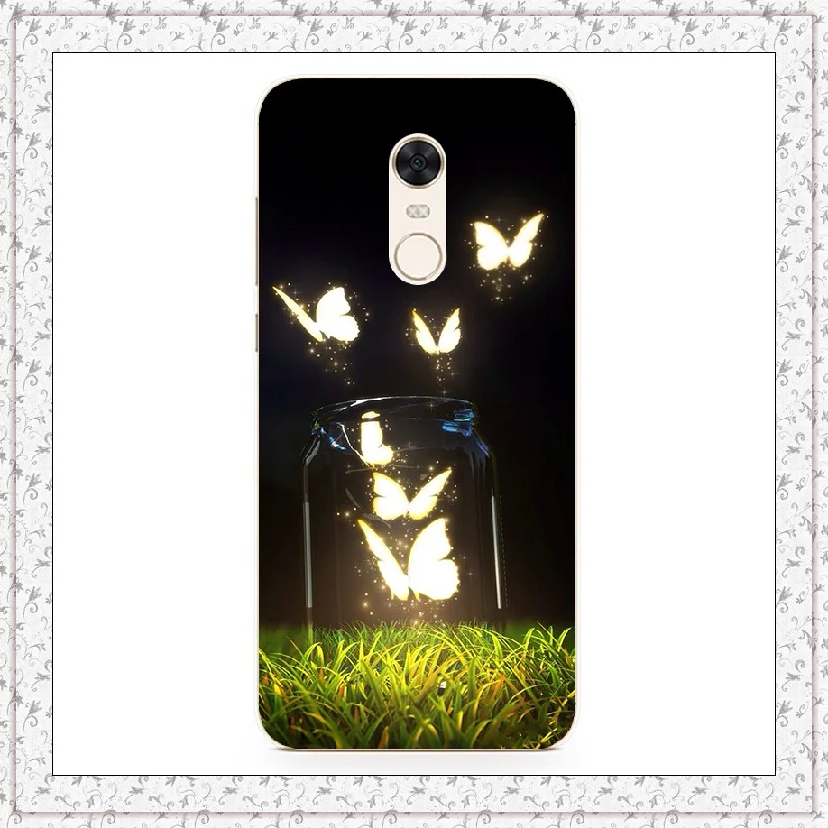 Let the butterfly go Силиконовый чехол для Xiaomi Redmi 5 Plus, чехол 5,99 дюйма с принтом животных, чехол для Xiomi Redmi 5 Plus, чехол для Redmi 5 5,7 дюймов, чехол для телефона s - Цвет: Let the butterfly go