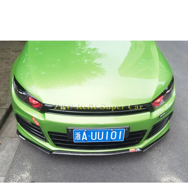 Спойлер переднего бампера из углеродного волокна для Volkswagen Scirocco R 2009-2014 |