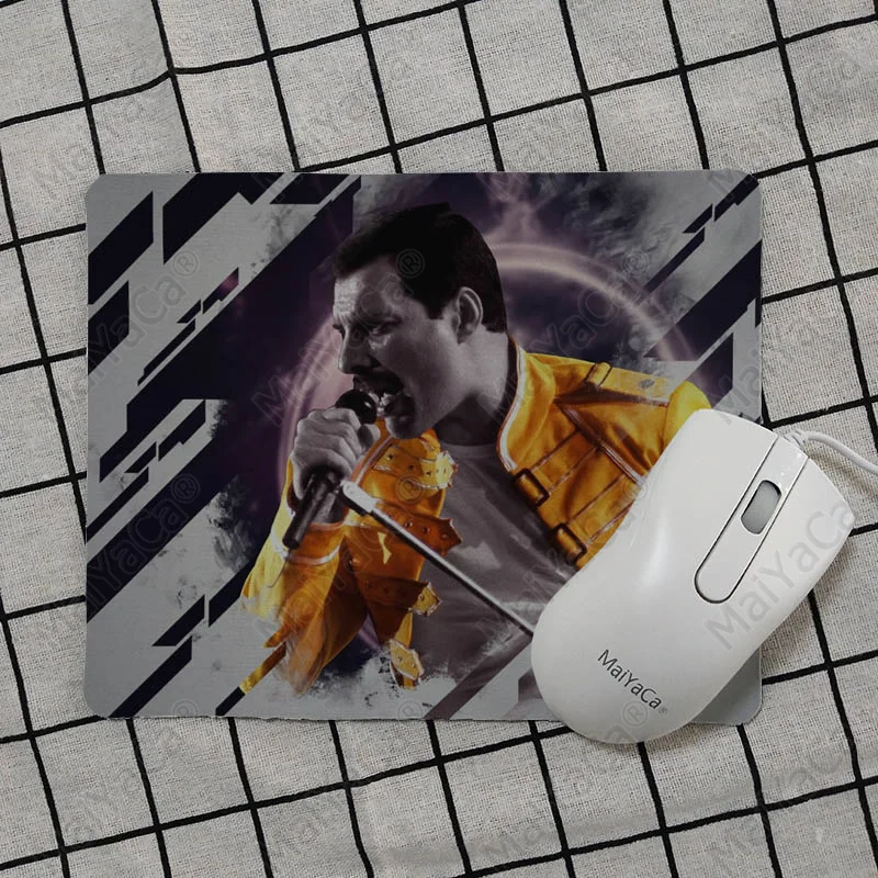 No Lock Edge18x22cm MaiYaCa Vintage Cool Freddie Mercury Customized laptop Gaming mouse pad Top Selling Wholesale Gaming Pad mouse - Цвет: No Lock Edge18x22cm