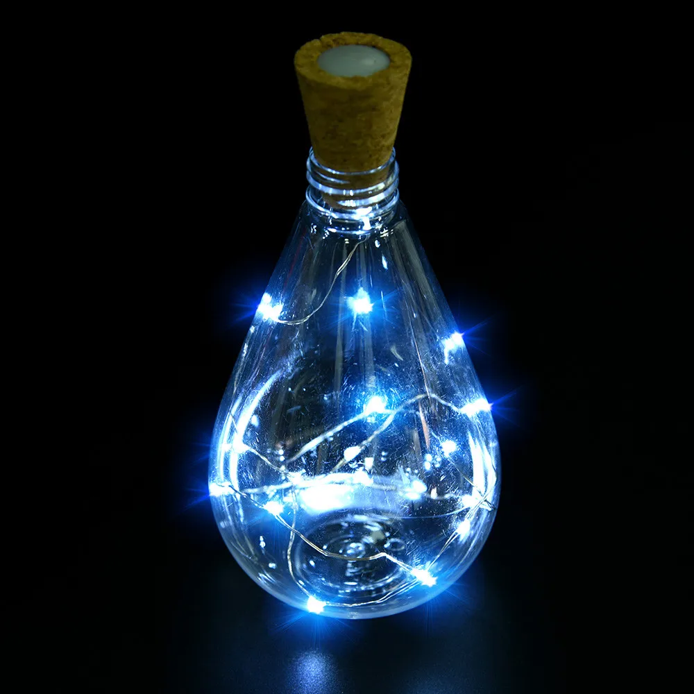 Новый в форме пробки 10 светодиодный ночник Звездные огни винная бутылка лампа