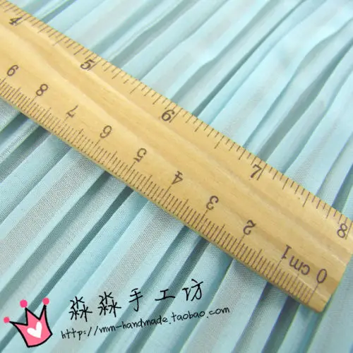 1 шт. плиссированное шифоновое платье цвета макарон мятно голубого