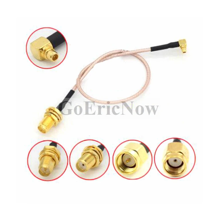 5 шт. RF коаксиальный прямоугольный MMCX штекер-SMA штекер/гнездо RG316 кабельный разъем