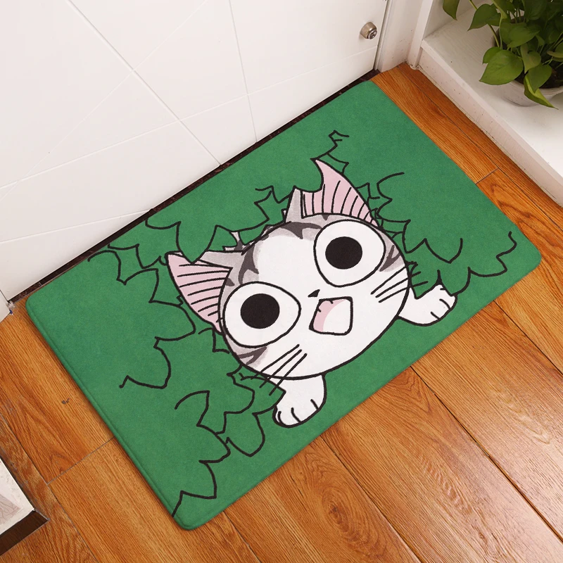2017 новые ковры с принтом кота Нескользящие кухонные коврики для дома гостиной 40x60