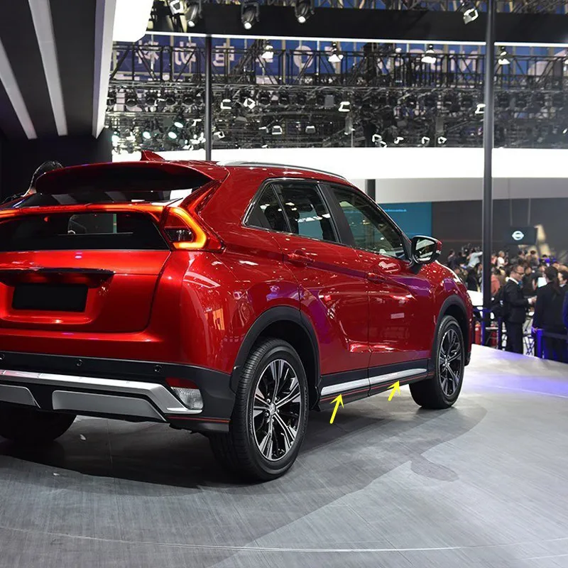 4 шт. матовые накладки на боковые двери для Mitsubishi Eclipse Cross 2018|Хромирование| |