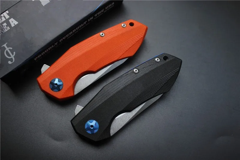 

MIKER New OEM ZT0456 Flipper folding knife bearing D2 blade G10 handle outdoor Survival camping hunting pocket knife EDC tools