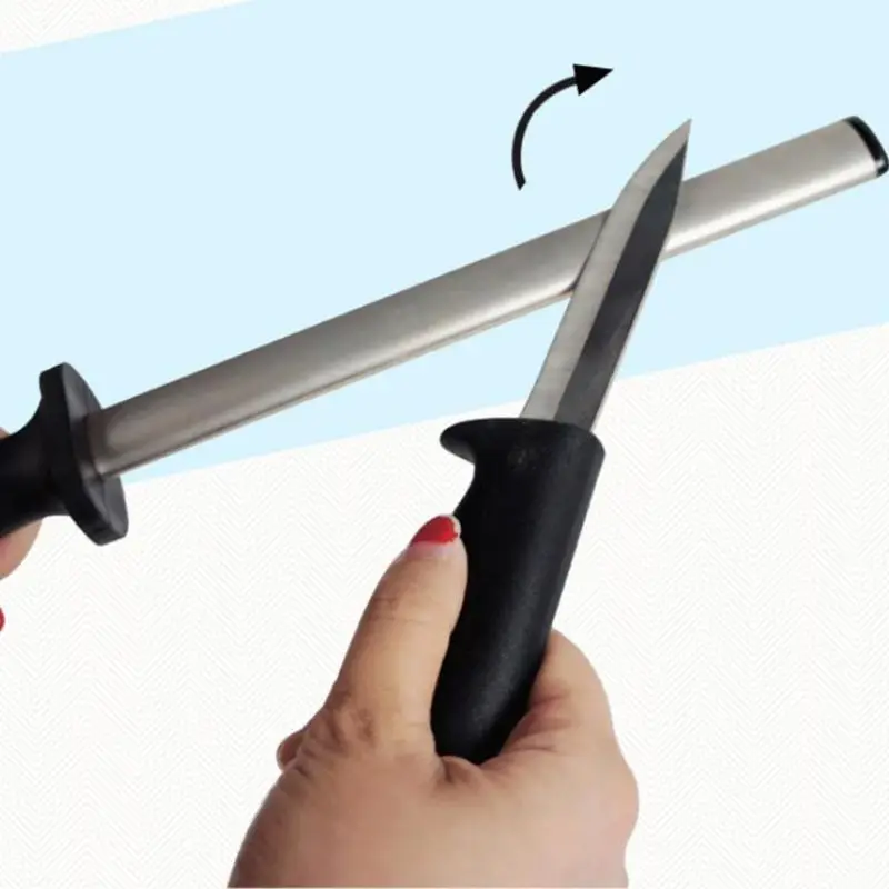 Diamond Carbon Steel Professional Knife Sharpener Rod | Kitchen Home or Hunting Master Chef Hunter Gourmet Blade Sha Дом и сад