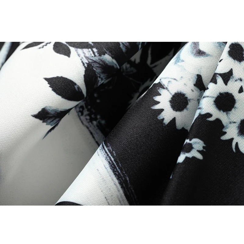 Willstage Женская юбка с цветочным принтом высокая талия плиссированная ретро