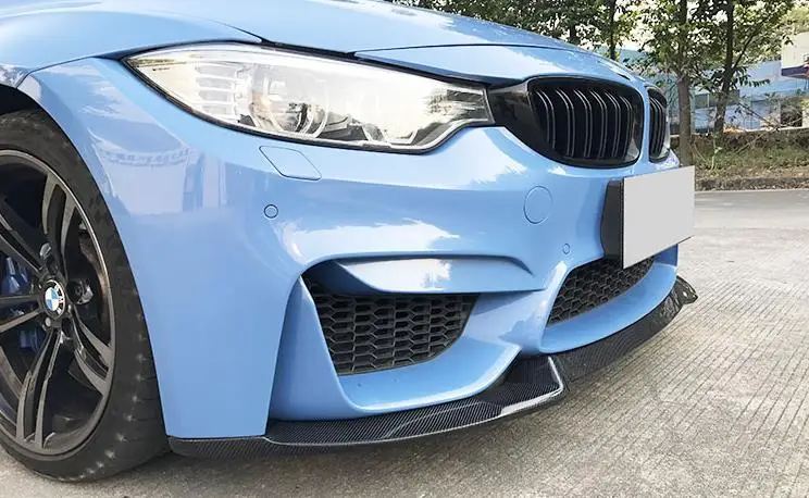 Для Bmw F80 F82 F83 M3 M4 // конкурс CS Стиль углеродное волокно передний бампер