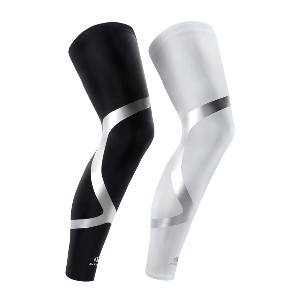 

Kuangmi 1 PC Compression Leg Sleeve Support Sports Winter Leg Warmers Cycling Muscle Pressure Knee Pad Basketball Protector