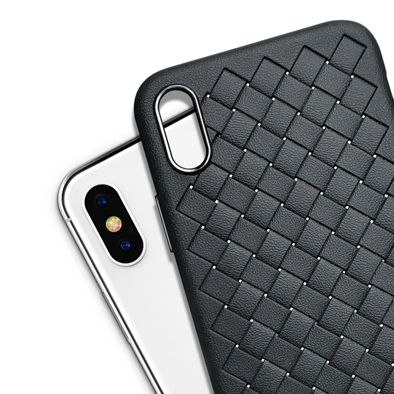 Мягкий силиконовый чехол BOOMBOOS Grid для iphone X ультратонкий защитный легкий Чехол с