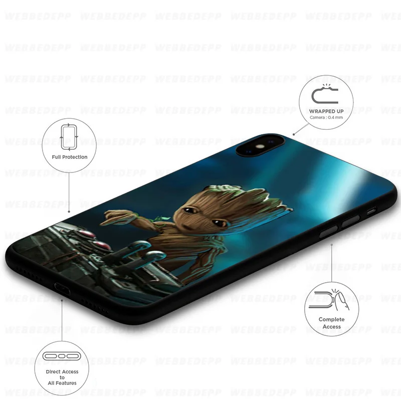 WEBBEDEPP Guardians for Galaxy Groot Soft Case Xiaomi Mi 9T 9 8 SE 6 A1 A2 A3 Lite MiA1 MiA2 MiA3 F1 MAX 3 Mi8 CC9E CC9 |
