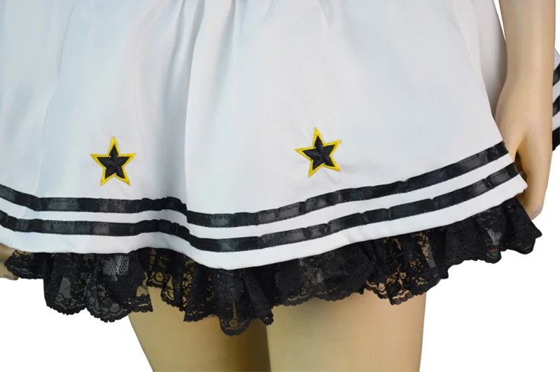 Женский сексуальный белый костюм для матросской горничной униформа взрослых|dress