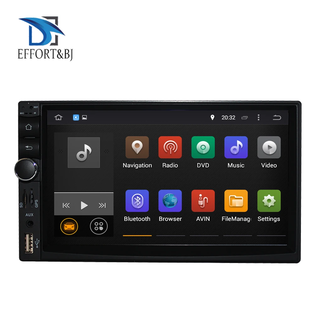 Универсальная Фронтальная панель 7 дюймов: 178*100 мм Android 9 0 восемь ядер 4 Гб ОЗУ