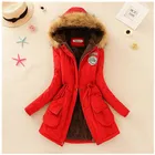 Новинка зима 2019, женское пальто с капюшоном и меховым воротником, бархатное плотное теплое длинное хлопковое пальто, куртка, пальто