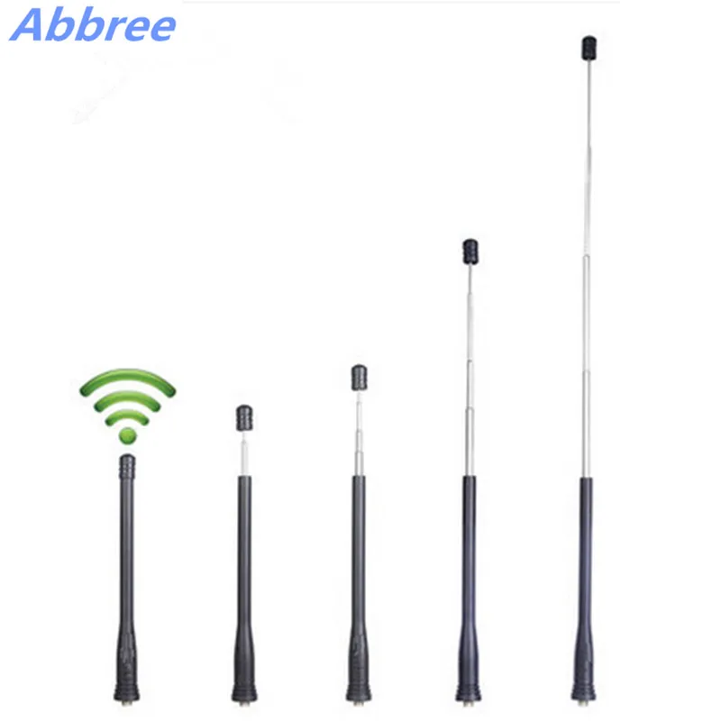 Двухдиапазонная телескопическая антенна AbbreWalkie talkie для двухсторонней