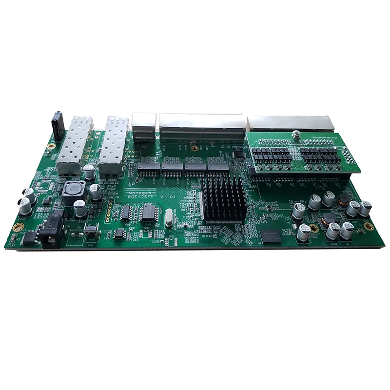 POE reverse Switch board with web management 2 Port SFP + 8 Ports GE Rj45 Operational PD switch | Компьютеры и офис