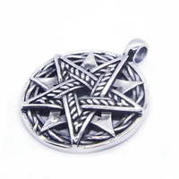 ranyroy newest pentagram pendant 316l stainless steel jewelry biker hiphop style fashion pendant